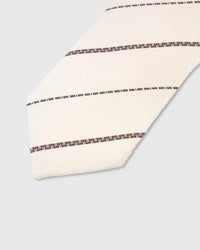 IVORY PINSTRIPE TIE