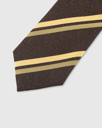 ESPRESSO GOLD STRIPE TIE