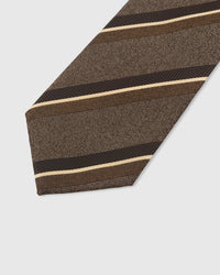 ESPRESSO TONAL STRIPE NA KWINTAS