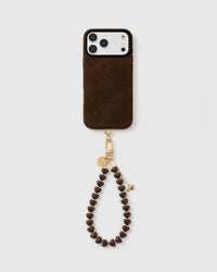 COCOA DACHSHUND HEART PHONE STRAP