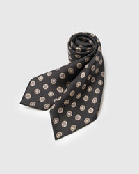 OBSIDIAN COIN SILK SCARF