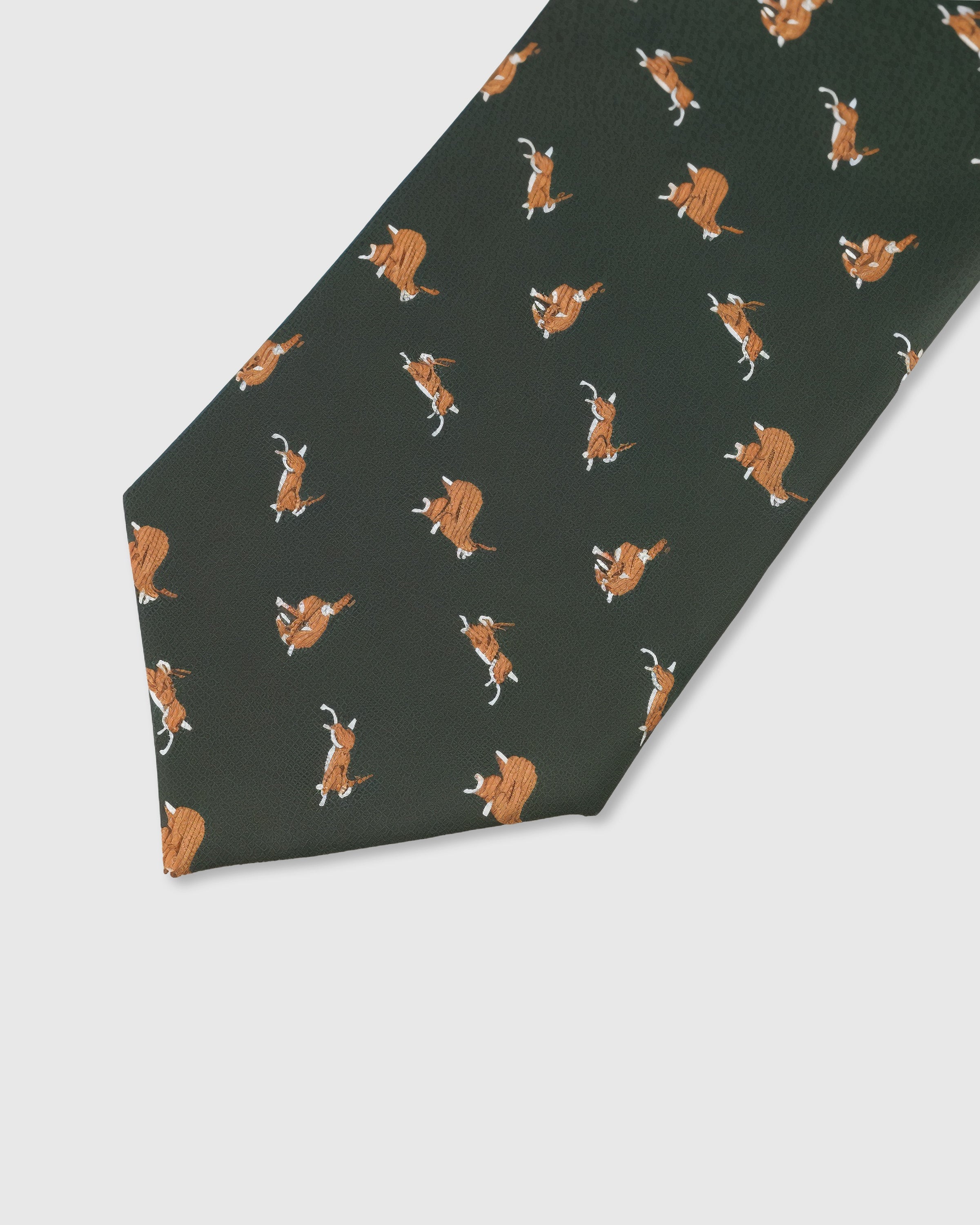 CHARCOAL DACHSHUND TIE