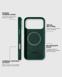 ALCANTARA PHONE CASE — EVERGREEN