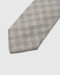 SILVER HOUNDSTOOTH TIE