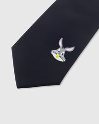 MIDNIGHT RABBIT TIE