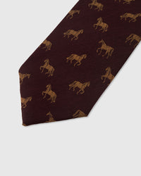 GARNET STALLION TIE