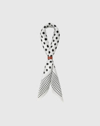 IVORY DOT SILK SCARF