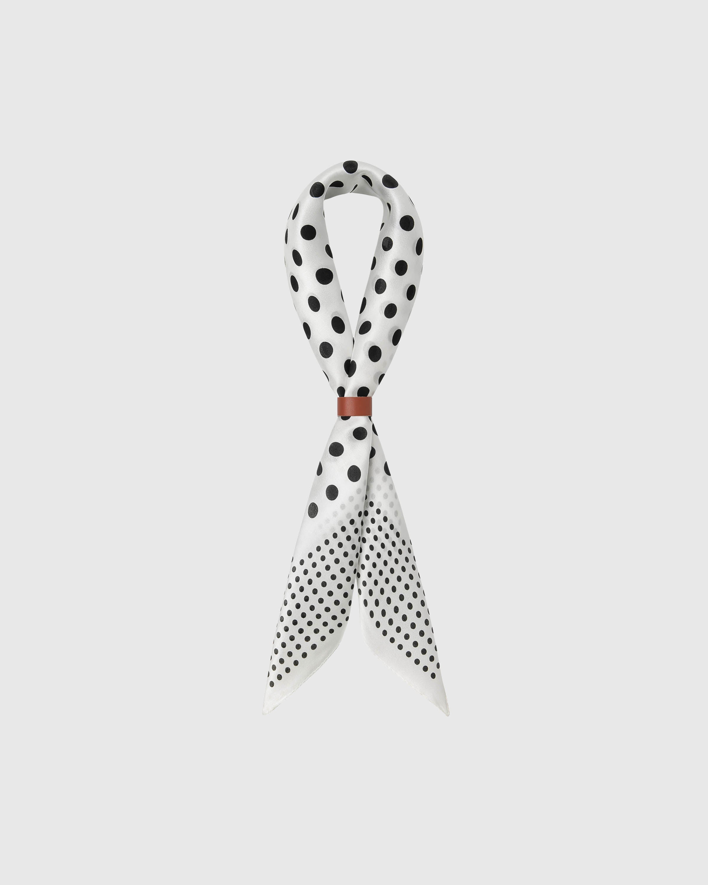 IVORY DOT SILK SCARF