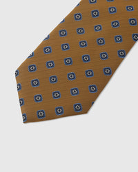 AMBER FLORAL SQUARE TIE