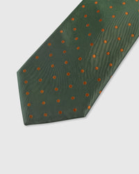 SAGE TANGERINE DOT TIE