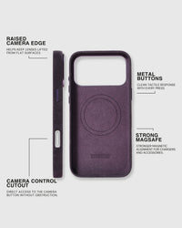 DENIM PHONE CASE — PURPLE
