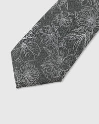 SLATE BOTANICAL TIE