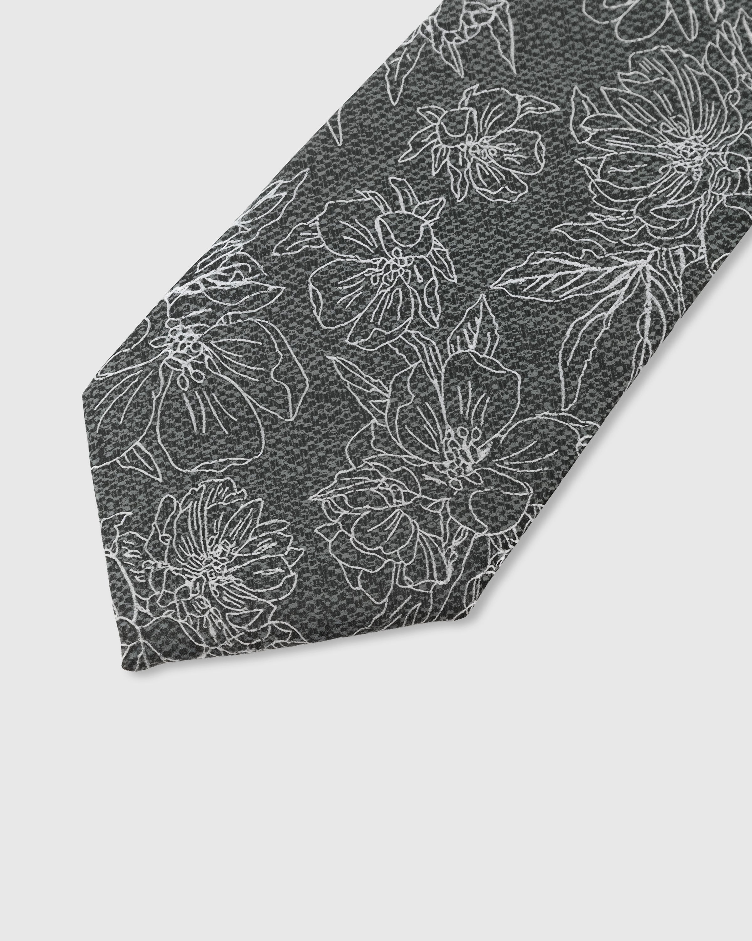 SLATE BOTANICAL TIE