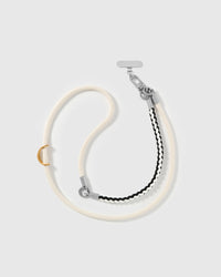 IVORY BRAID CROSS-BODY PHONE STRAP