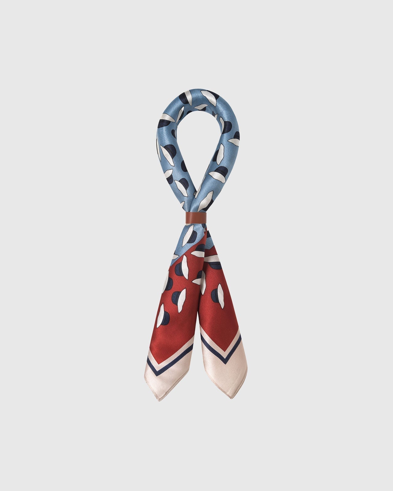 AZURE PETAL SILK SCARF