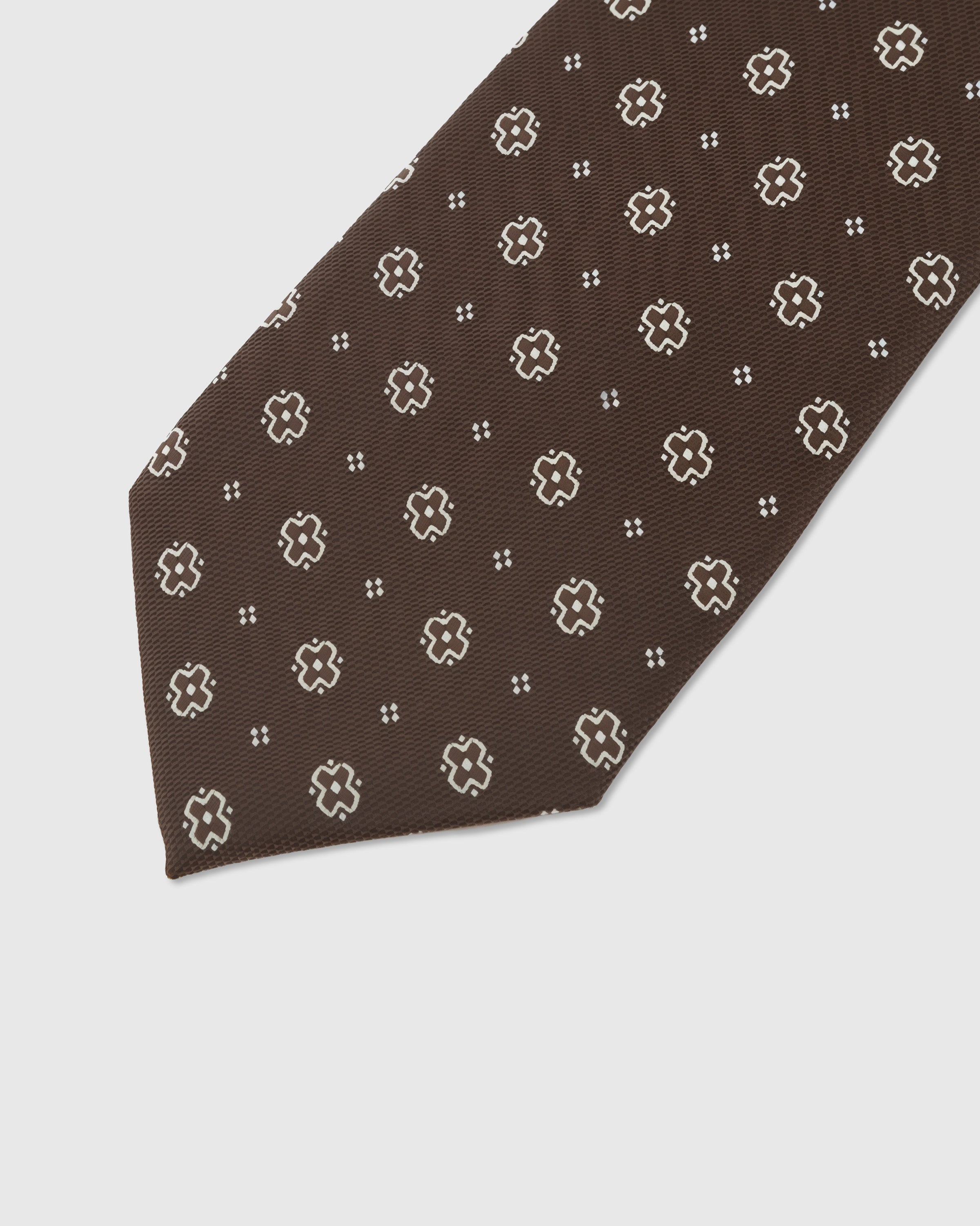 ESPRESSO CLOVER DOT TIE