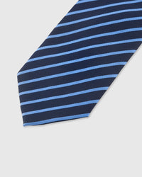 NAVY SKY STRIPE TIE