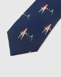 NAVY TENNIS TIE