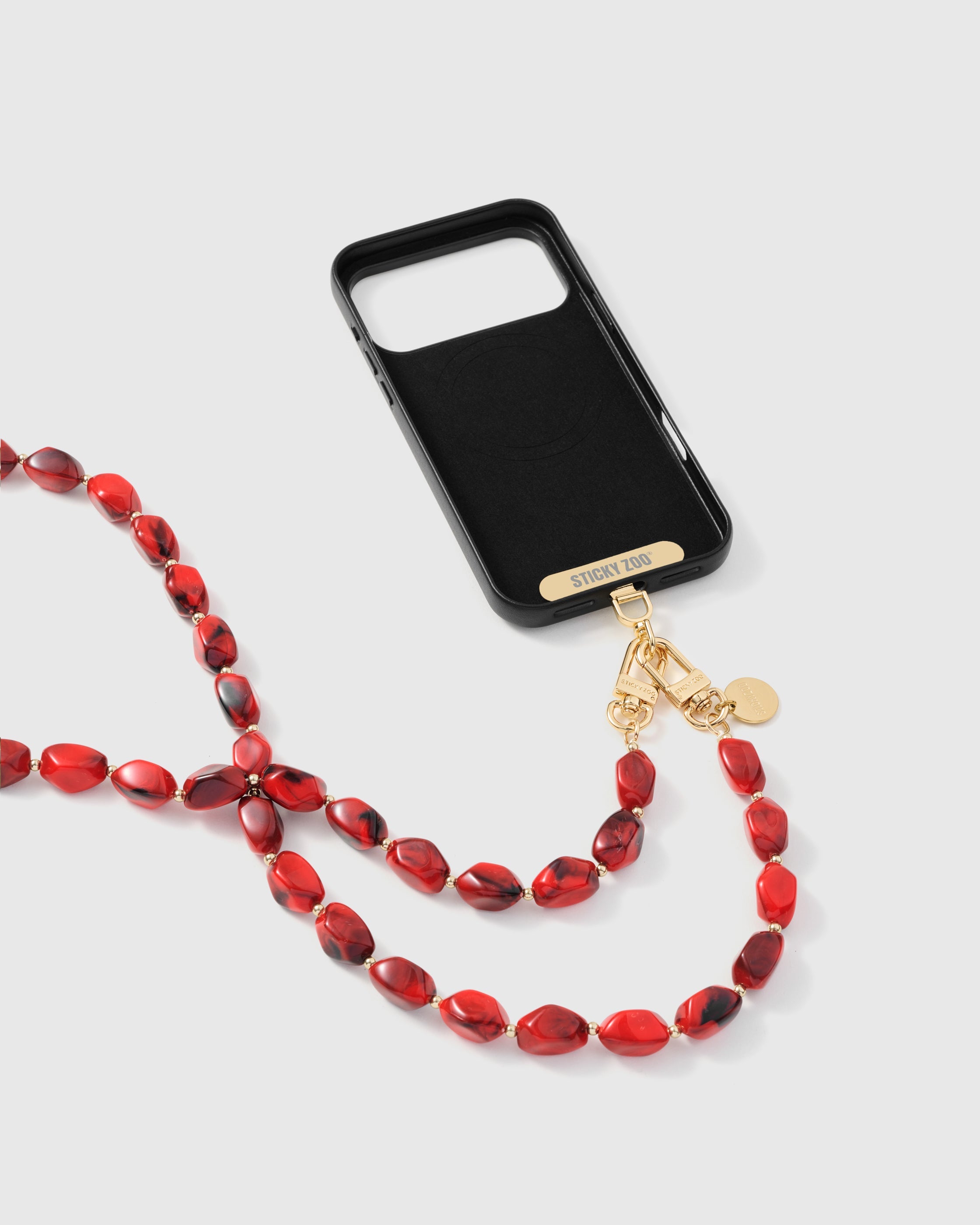 RUBY SMOKE CROSS-BODY PHONE STRAP