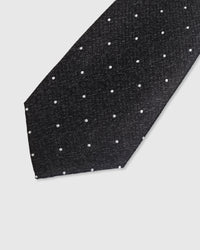 CHARCOAL PIN DOT TIE