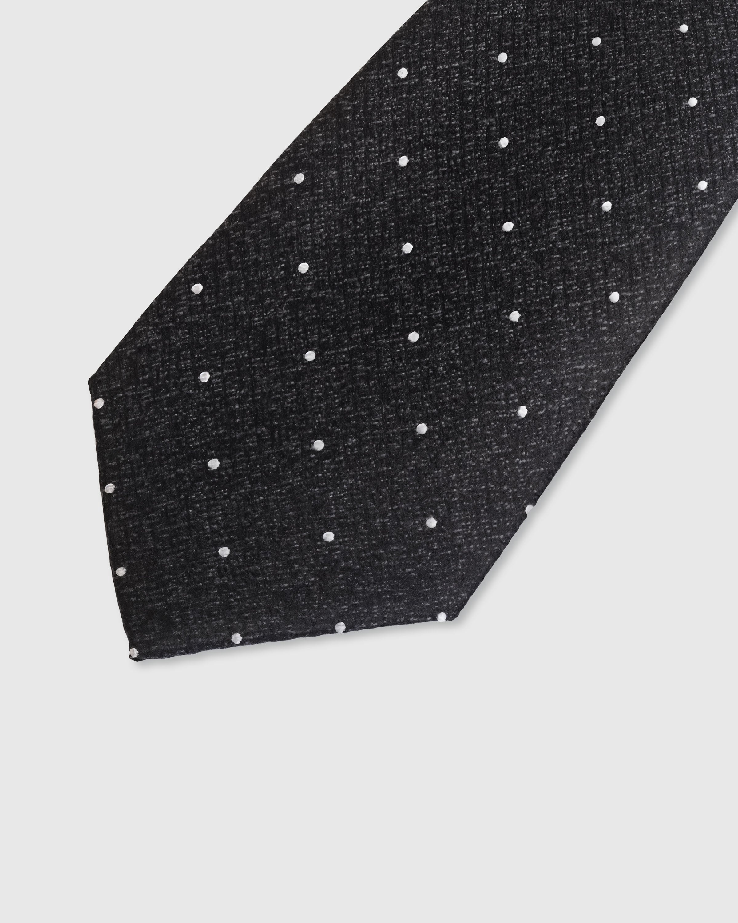 CHARCOAL PIN DOT TIE