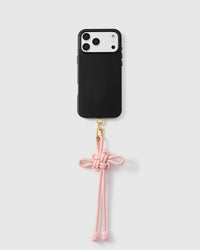 BLUSH BOW PHONE STRAP