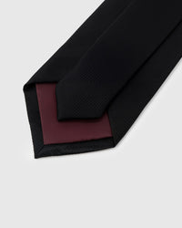 ONYX HERRINGBONE TIE