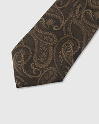 ESPRESSO PAISLEY TIE