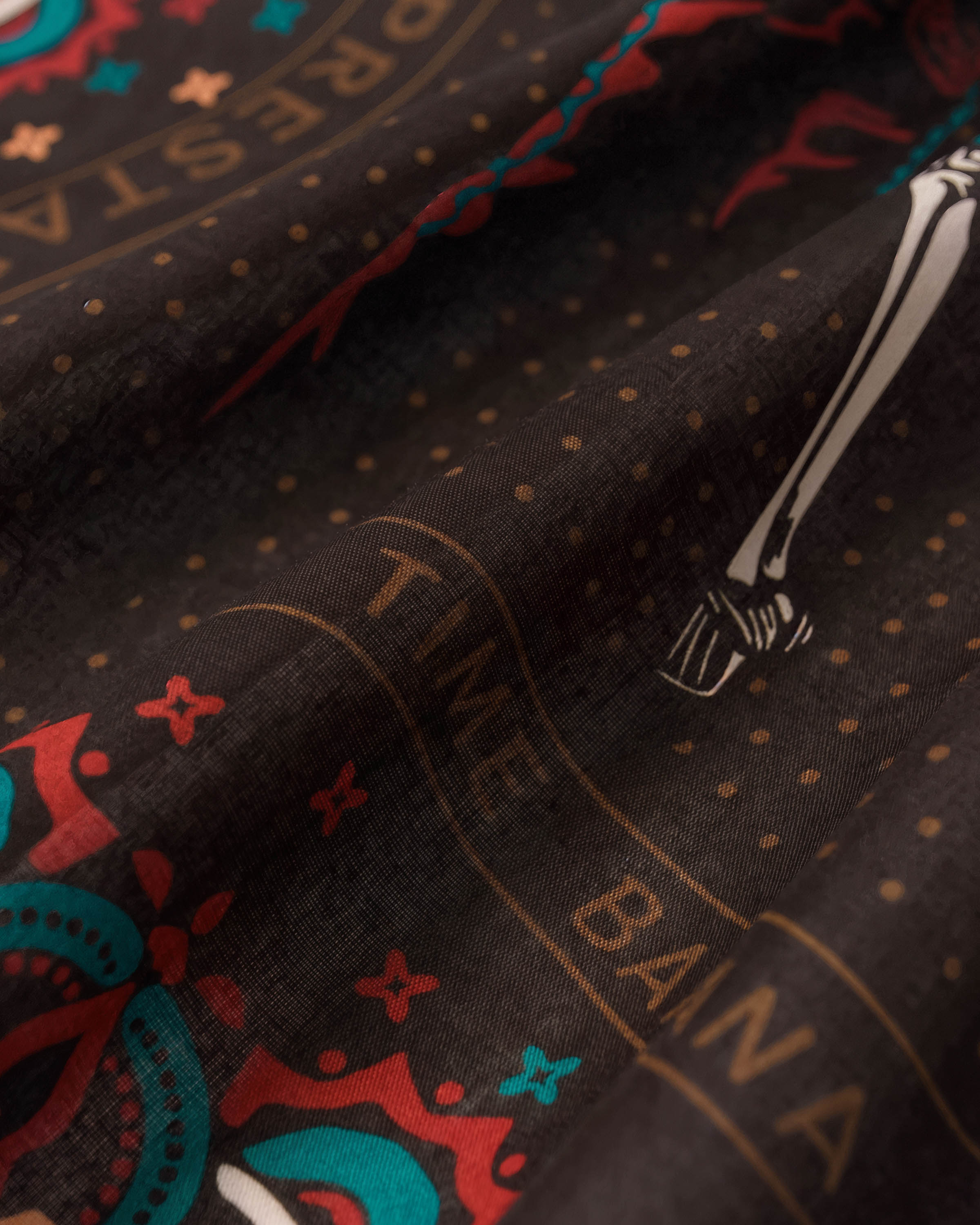 CALAVERA DANCE SILK SCARF