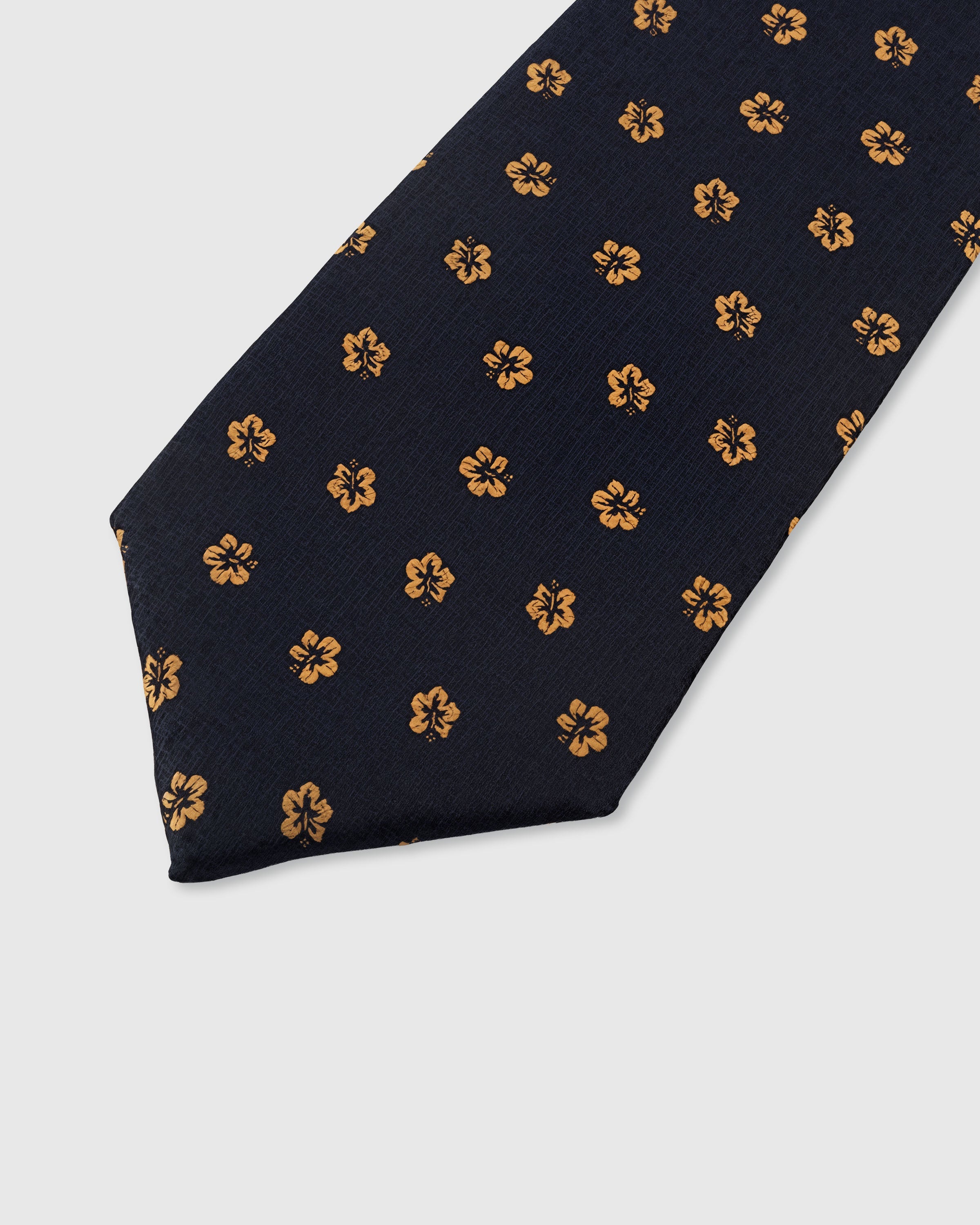 NAVY HIBISCUS TIE