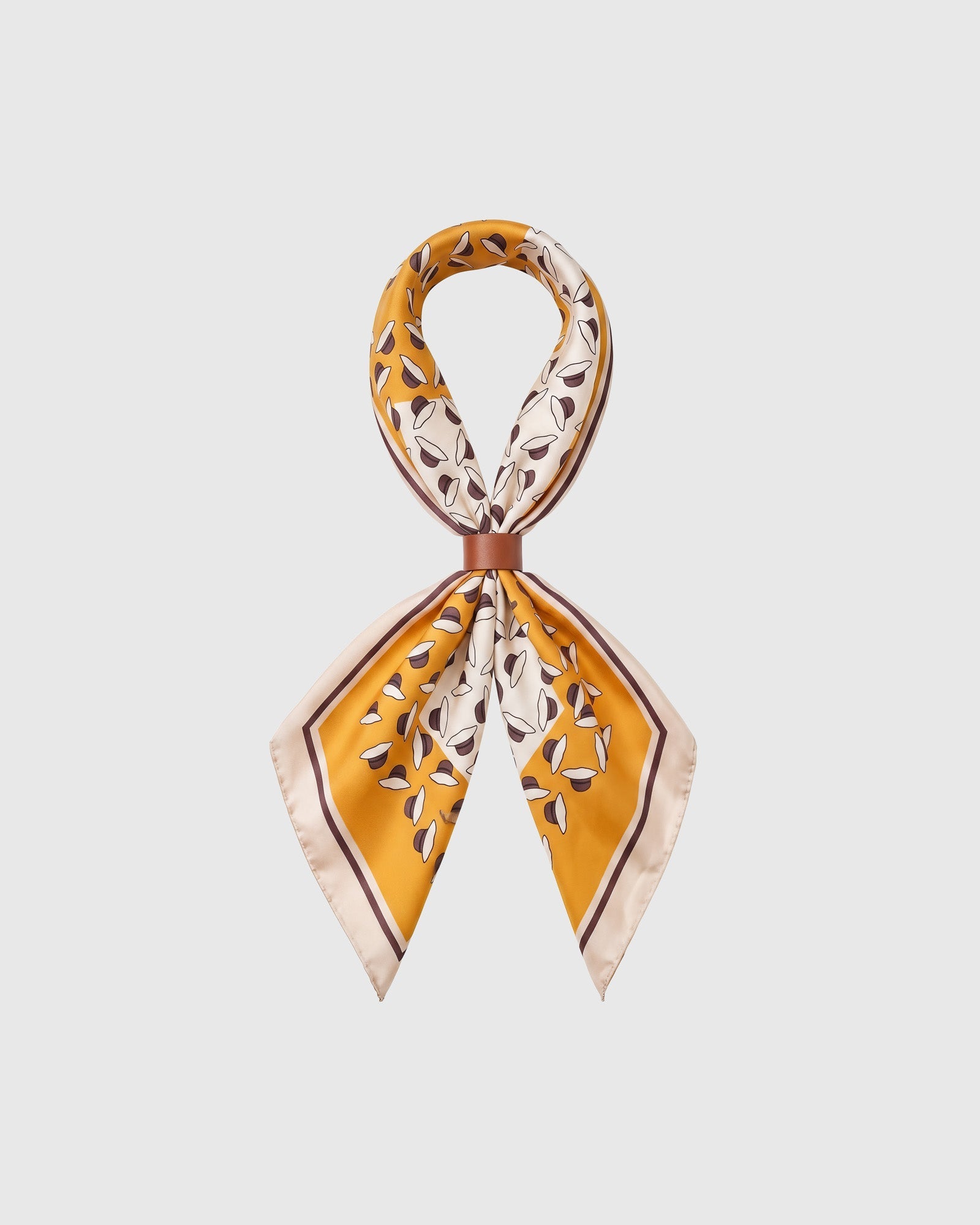 SAFFRON ORCHARD SILK SCARF