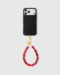 RED STONE PHONE STRAP