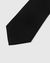 ONYX HERRINGBONE TIE