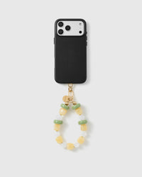 LEMON LIME MARBLE MIX PHONE STRAP