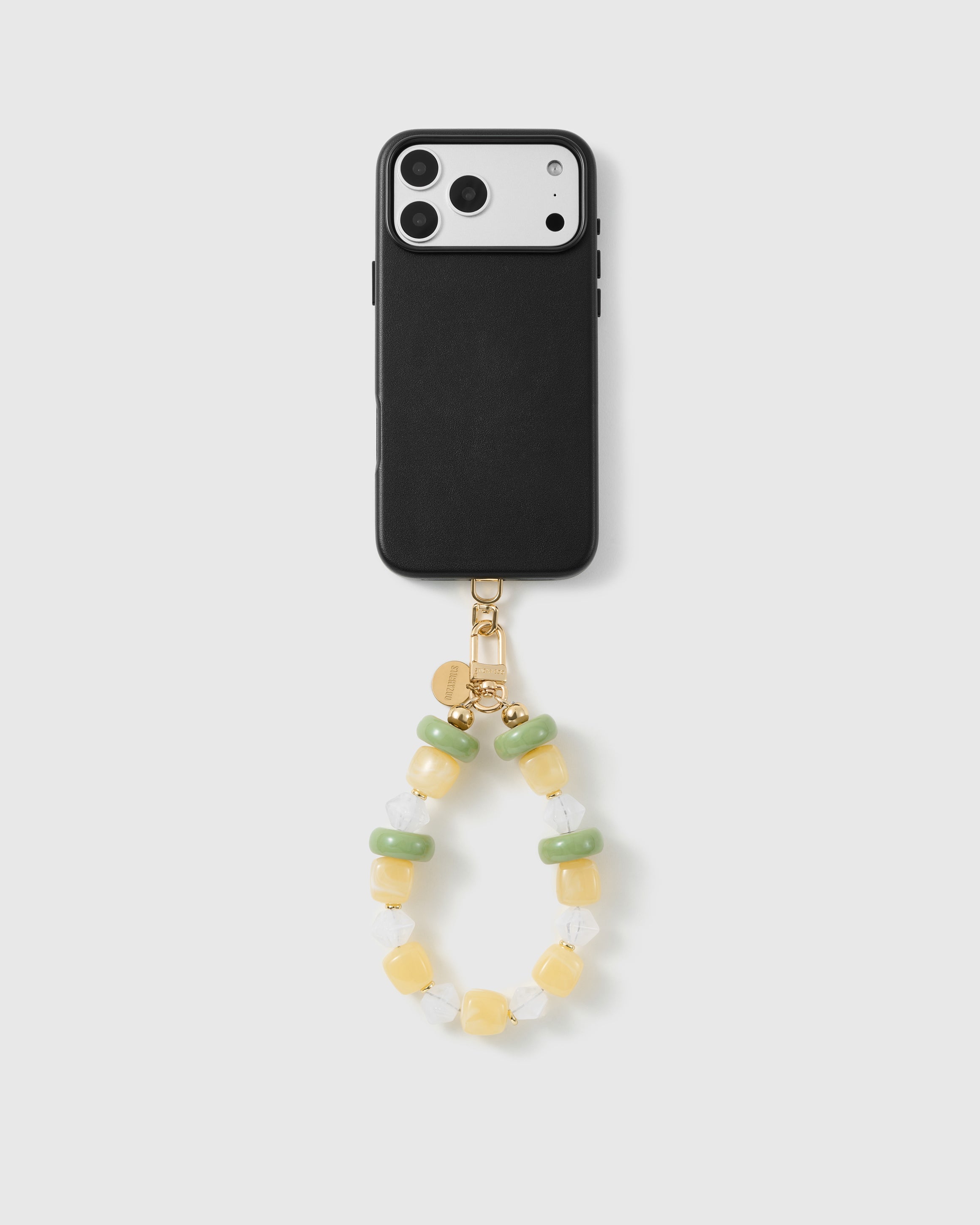 LEMON LIME MARBLE MIX PHONE STRAP