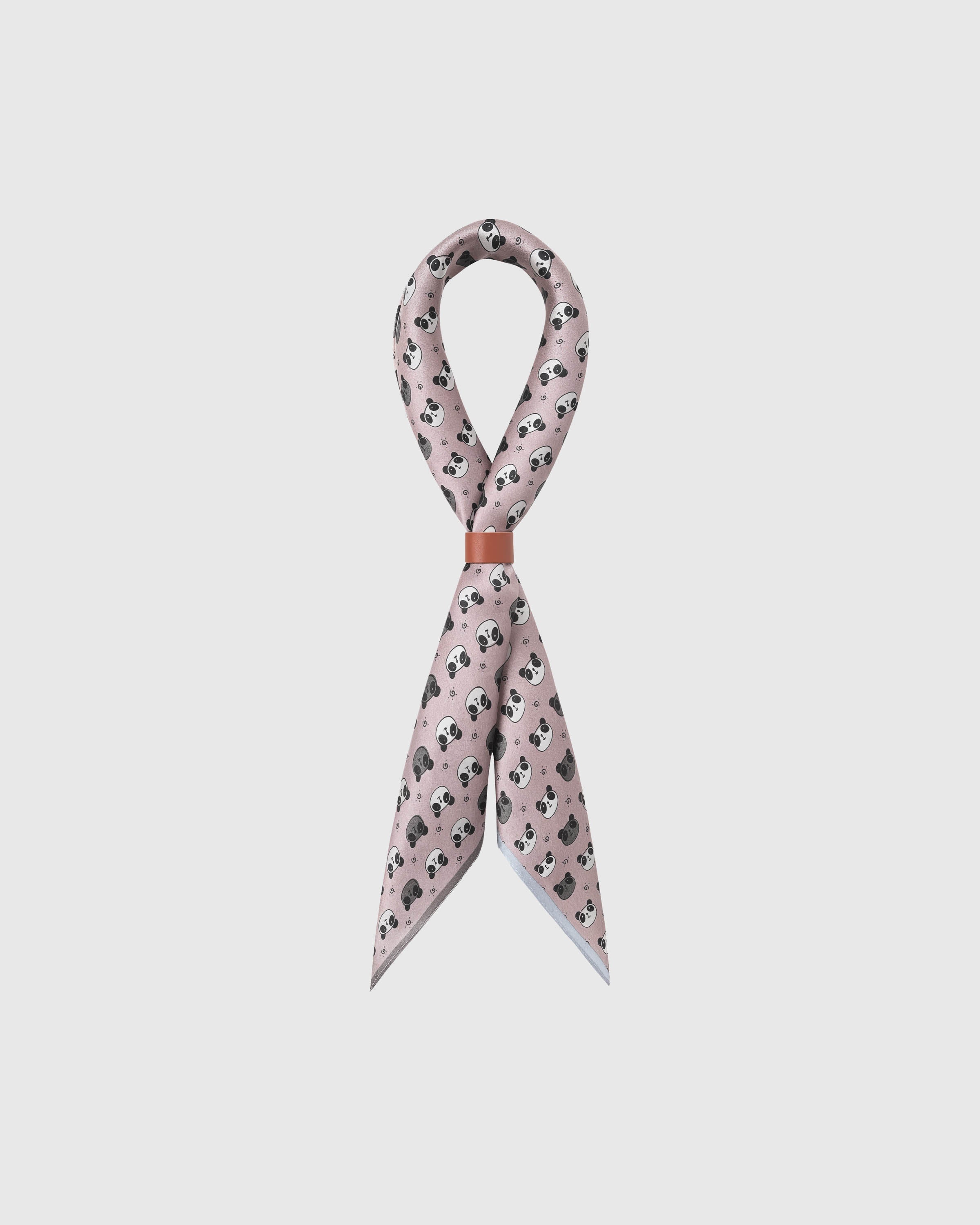 BLUSH PANDA SILK SCARF