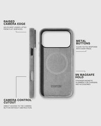 ALCANTARA PHONE CASE — ASH