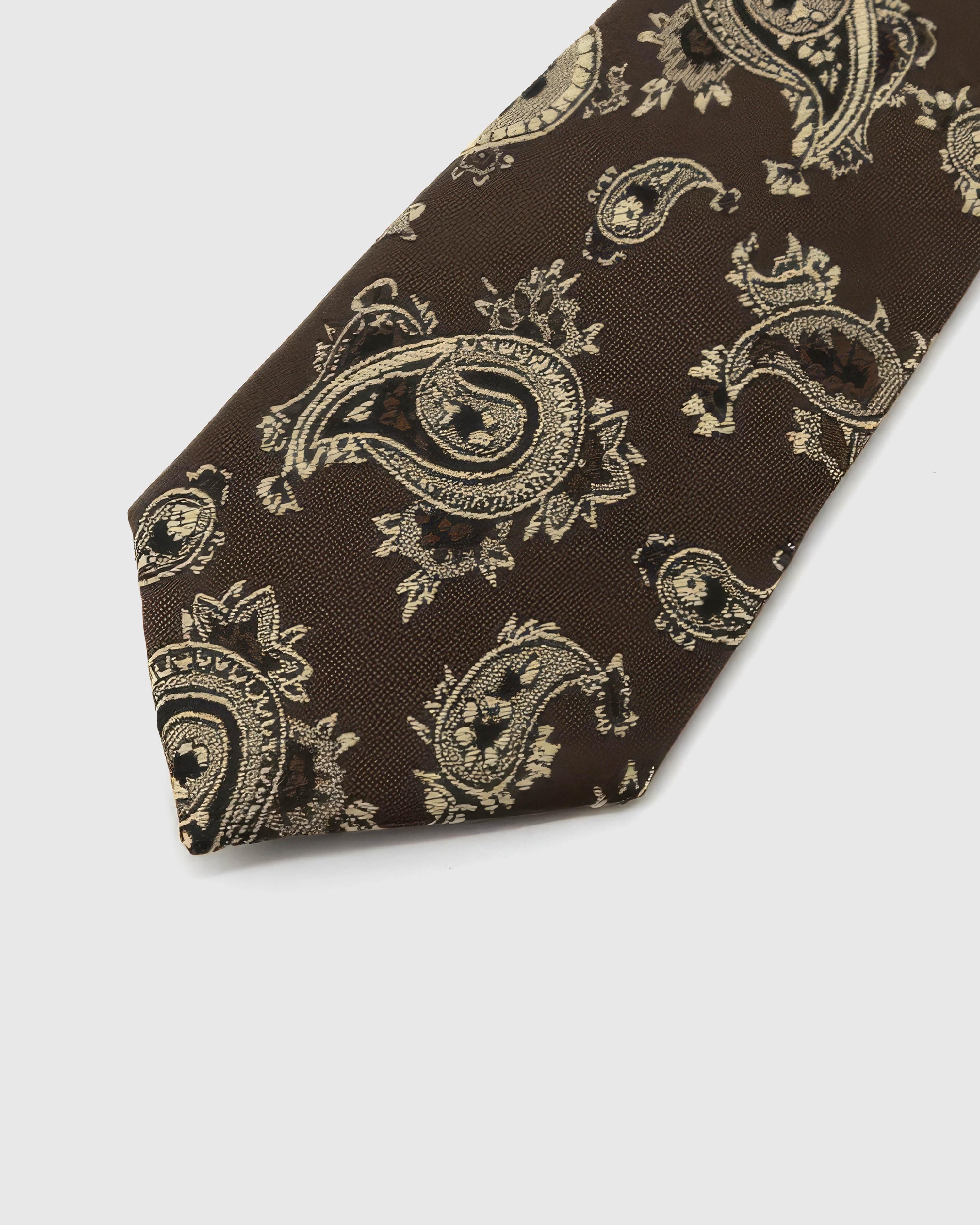 ESPRESSO BAROQUE PAISLEY TIE