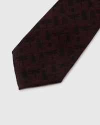 MERLOT JACQUARD TIE
