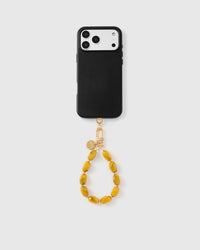 SAFFRON AGATE PHONE STRAP