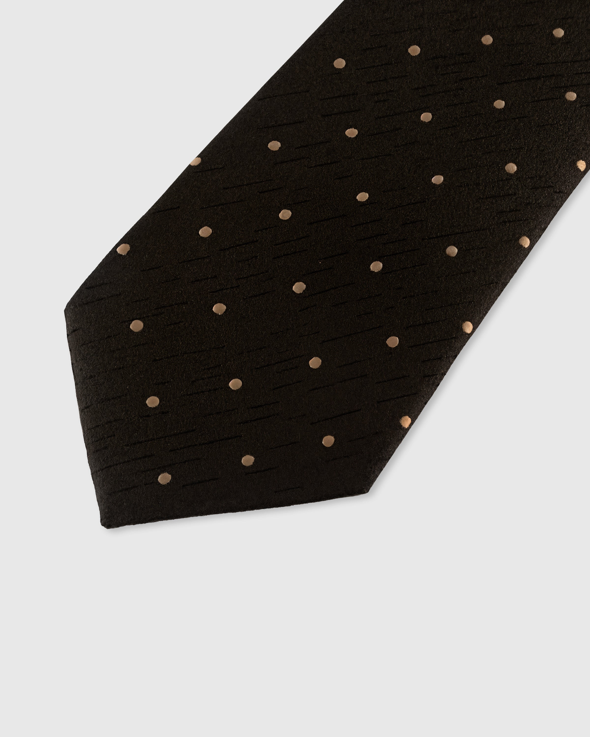 ONYX GOLD DOT TIE