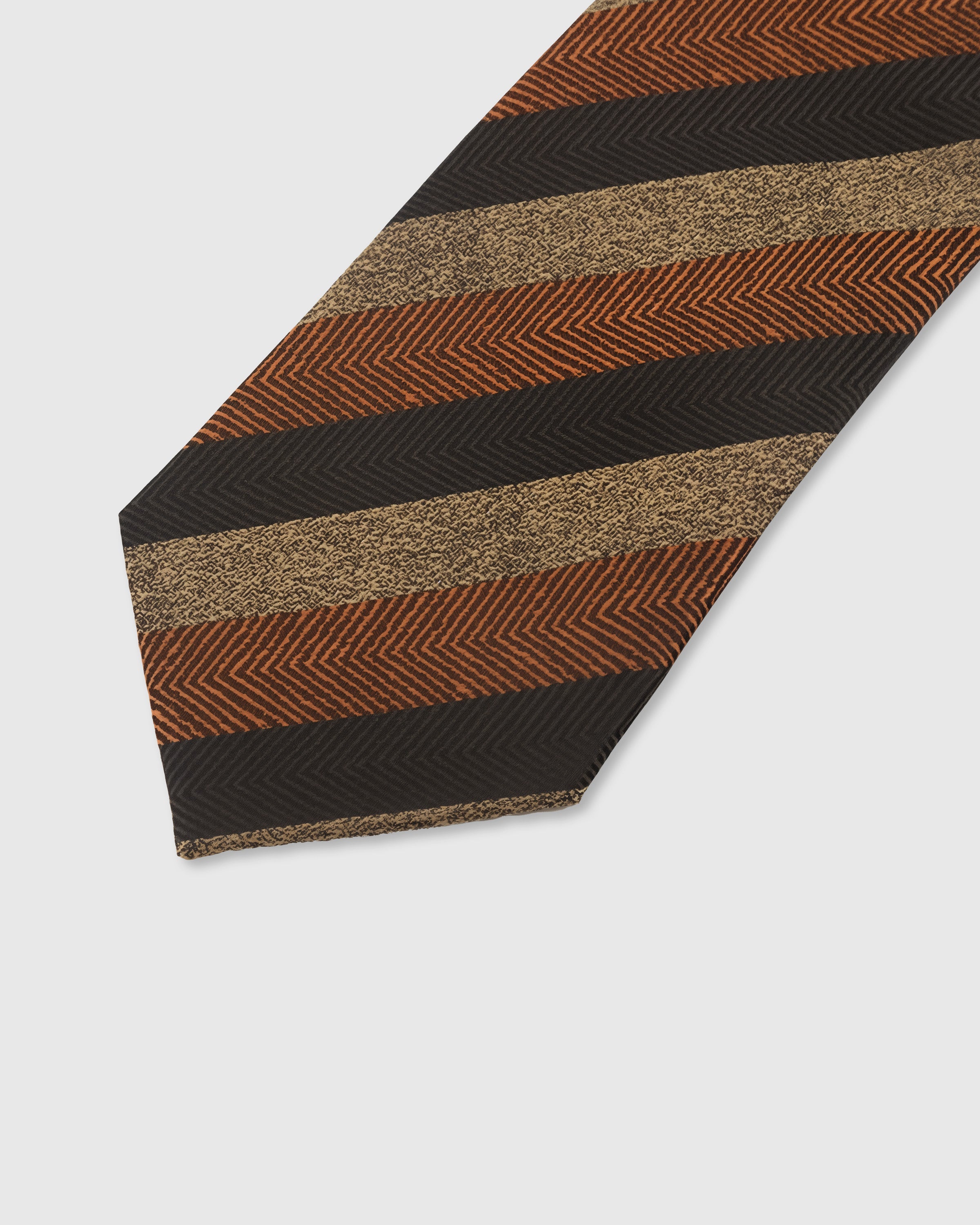 ESPRESSO HERRINGBONE TIE