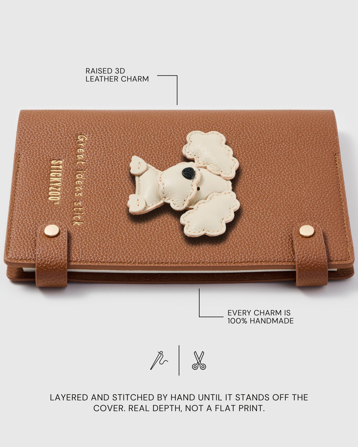 CREAM POODLE NOTEBOOK