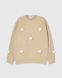 TEDDY CHECK-EAR SWEATSHIRT