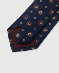 MIDNIGHT EMBER FOULARD TIE
