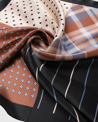 PATCHWORK STUDY NA SILK SCARF