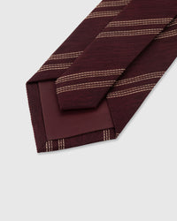 WINE REPP STRIPE TIE