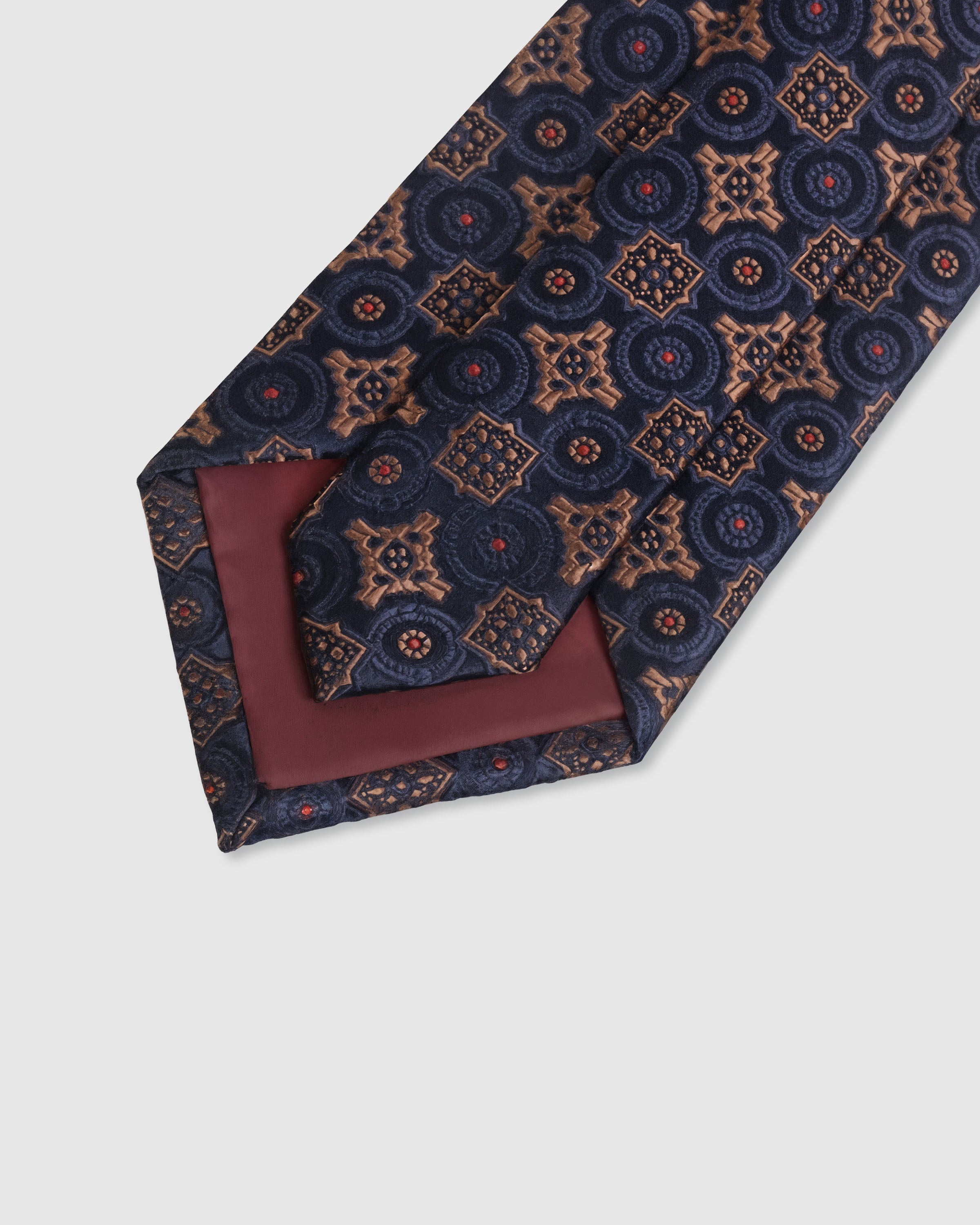 MIDNIGHT MEDALLION MOSAIC TIE
