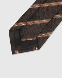 ESPRESSO COPPER STRIPE TIE