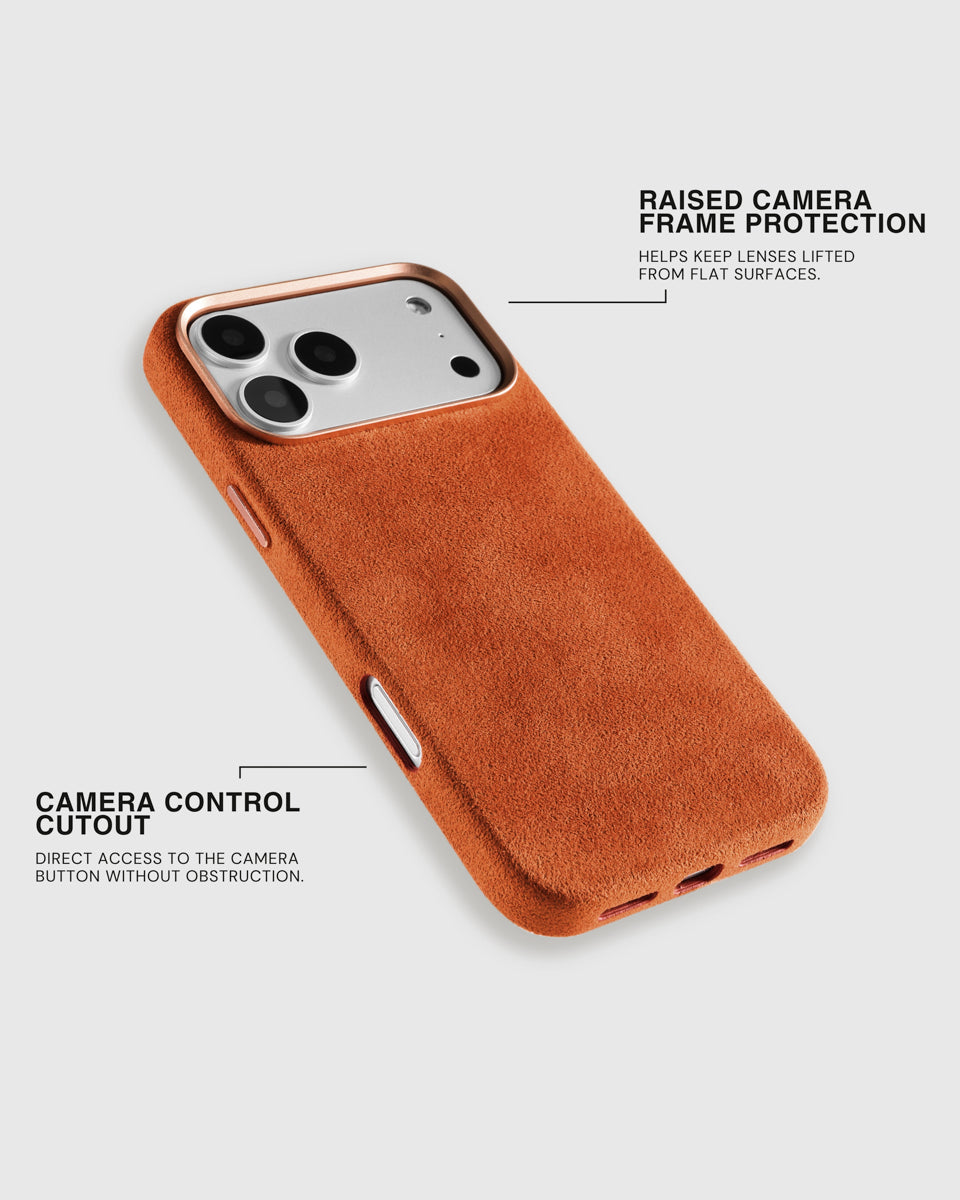 ALCANTARA PHONE CASE — EMBER